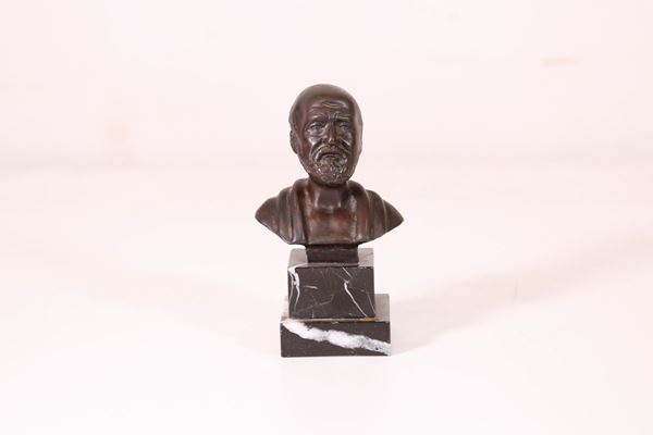 Bust of a philosopher  (Italy, early 20th century)  - Auction Fine art and furniture with a selection of old masters from a private collector - DAMS Casa d'Aste