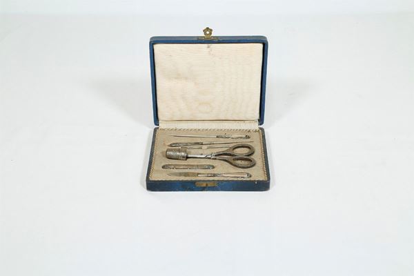 Silver sewing set
