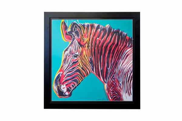 Andy Warhol - Grevy&#39;s Zebra (from the Endangered series)