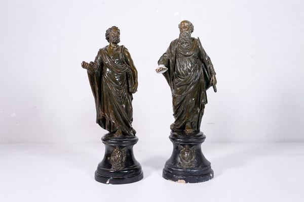 St. Peter and Paul  (Italy, 20th century)  - Auction Fine art and furniture with a selection of old masters from a private collector - DAMS Casa d'Aste