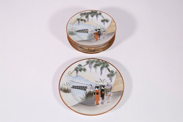 Lot of 7 plates  (Japan, mid-20th century)  - Auction Fine art and furniture from private collectors - DAMS Casa d'Aste