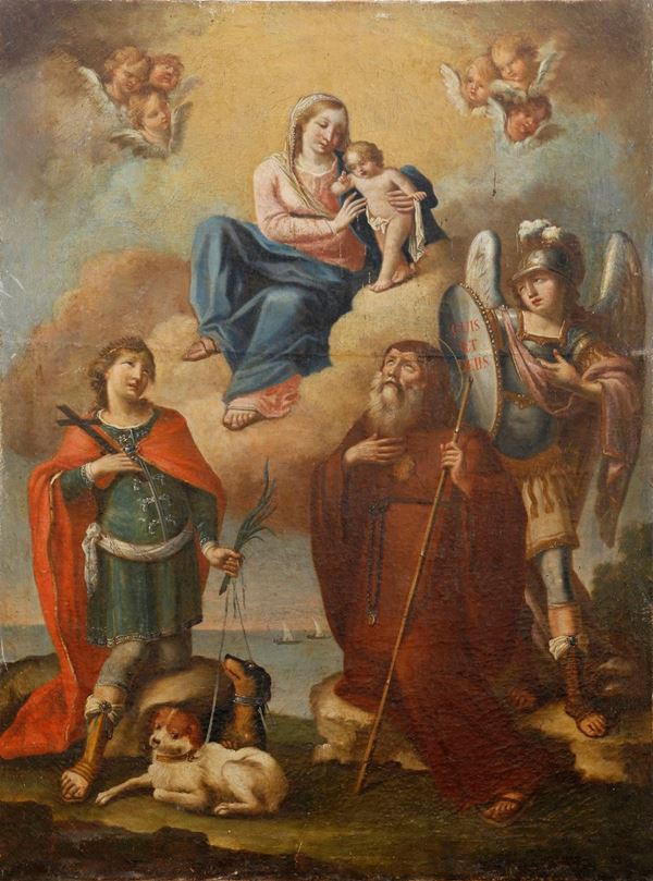 Madonna with Child between San Vito Martire, San Francesco da Paola and San Michele Arcangelo