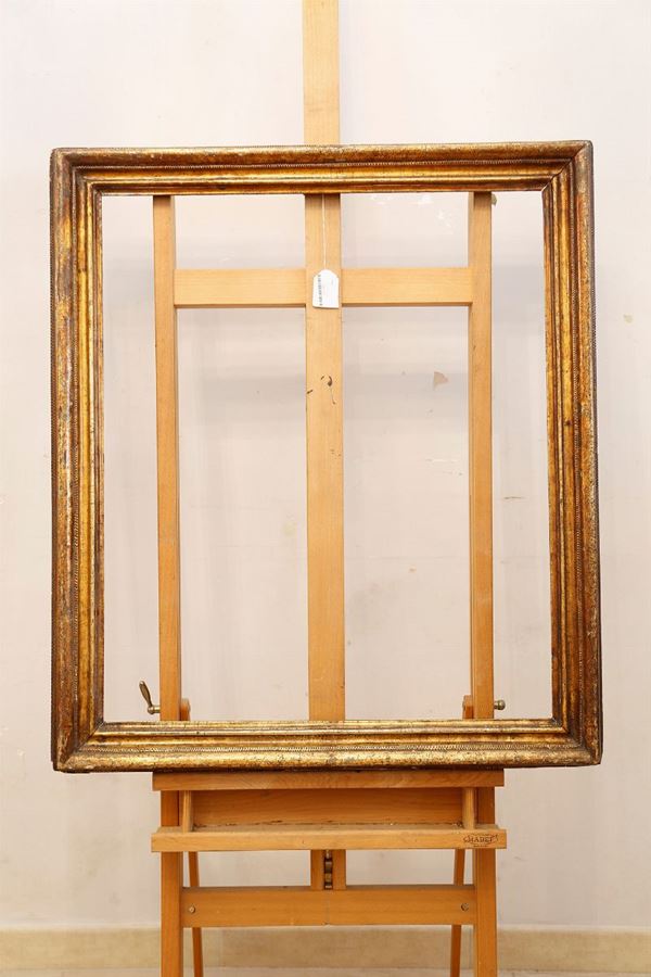 Cornice in legno modanato e dorato  (Italia, fine XIX secolo)  - Asta Fine Art e arredi con una selezione di opere proveniente da un collezionista privato - DAMS Casa d'Aste