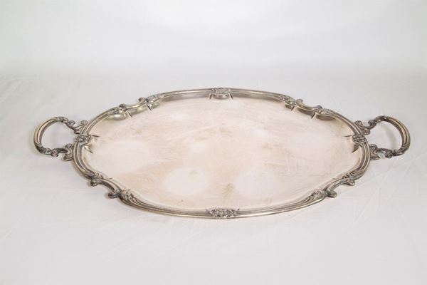 Tray in 800/1000 silver