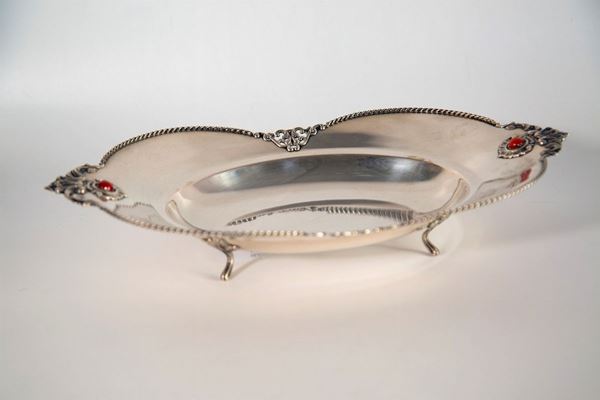 Centerpiece in 800/1000 silver  (Italy, mid-20th century)  - Auction Fine art and furniture from private collectors - DAMS Casa d'Aste