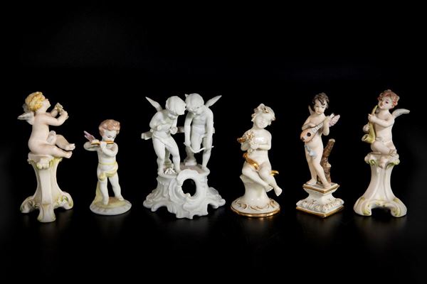 Lot of 6 musician angels