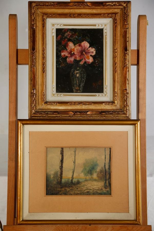 Lot of 2 paintings