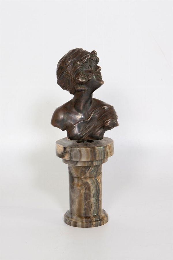 Busto muliebre  (Francia, inizio XX secolo)  - Asta Fine art e arredi provenienti da collezionisti privati - DAMS Casa d'Aste