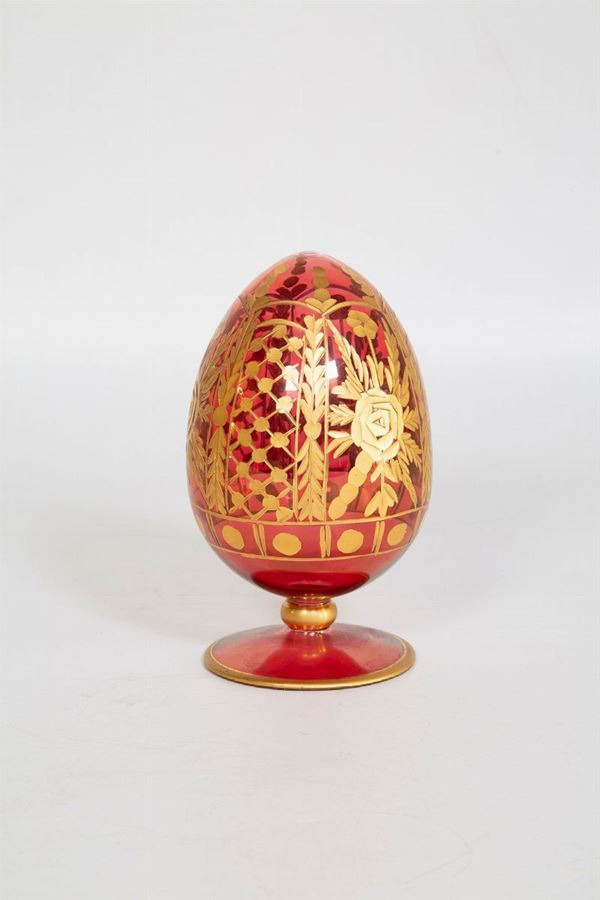 Egg  (Murano, second half of the 20th century)  - Auction Fine art and furniture from private collectors - DAMS Casa d'Aste