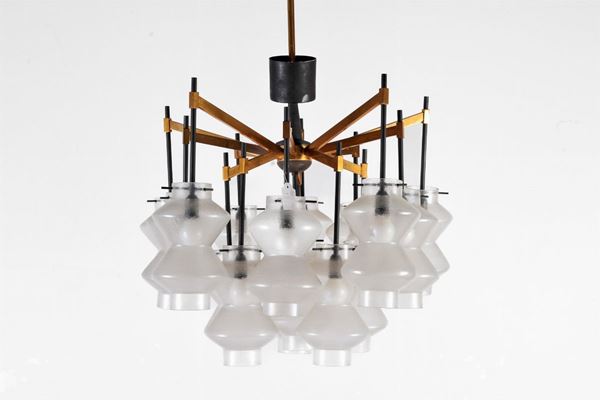 Suspension lamp with 21 lights