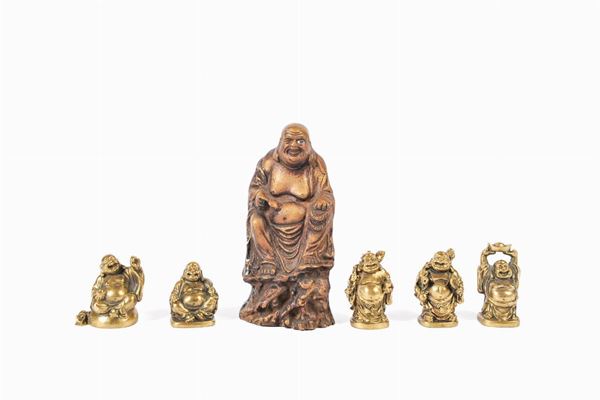 Lotto di 6 Buddha