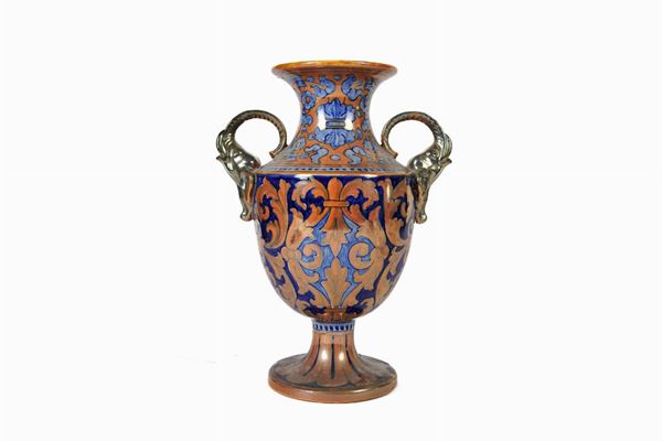 Luster ceramic vase