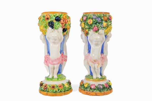 Pair of centerpiece vases