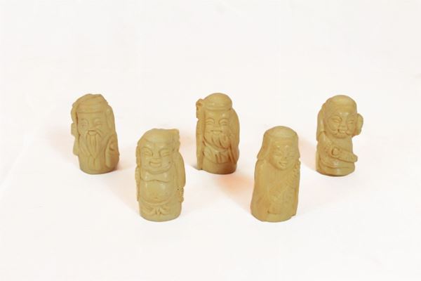 Lot of 5 characters from the Far Eastern tradition