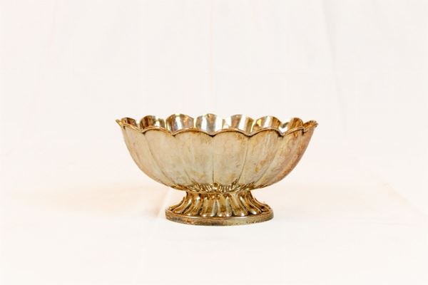 800/1000 silver bowl  (Italy, second half of the 20th century)  - Auction Antique and modern furnishings from illustrious Roman collections - DAMS Casa d'Aste