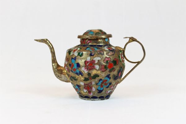 Cloisonné teapot