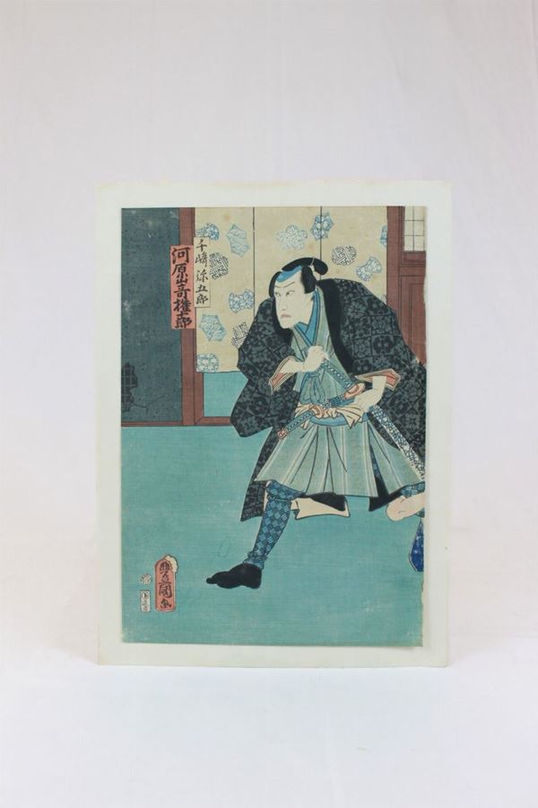 Kunisada Utagawa Toyokuni III UTAGAWA - Guerriero