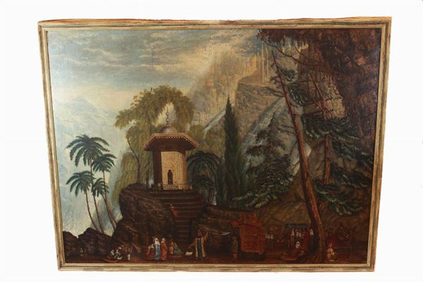 Henri Morton (attr. a) Stanley - Mogli indiane, vegetazioni e miraggi di citt&#224; aeree