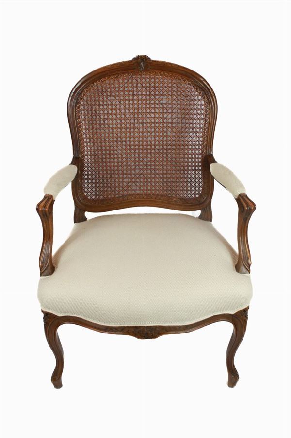 Lounge chair  (20th century)  - Auction Antique and modern furnishings from illustrious Roman collections - DAMS Casa d'Aste