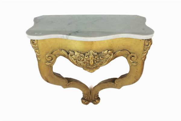 Wall shelf  (Early 20th century)  - Auction Antique and modern furnishings from illustrious Roman collections - DAMS Casa d'Aste