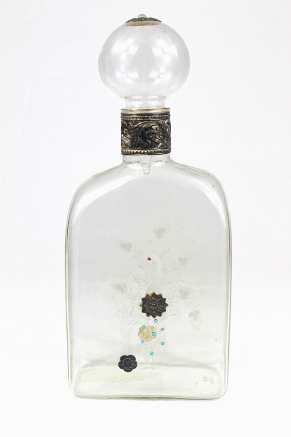 Liquor bottle  (Murano mid-20th century)  - Auction Antique and modern furnishings from illustrious Roman collections - DAMS Casa d'Aste