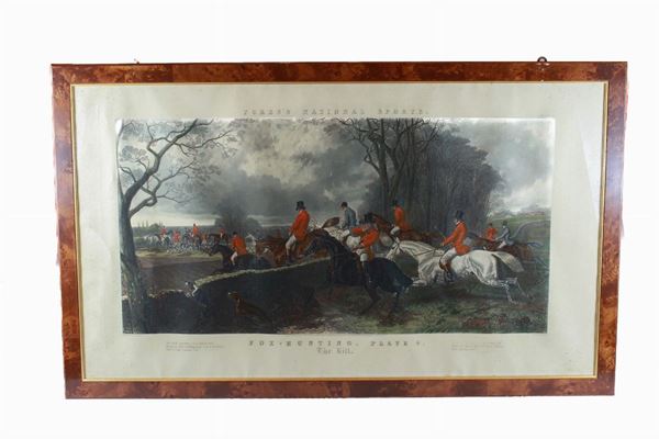 John Harris - Fores&#39;s National Sports, Fox Hunting - Plate 2 - Plate 4