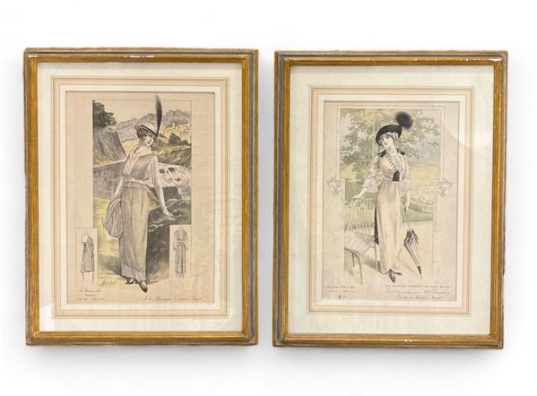 A. Souchel - Pair of fashion prints