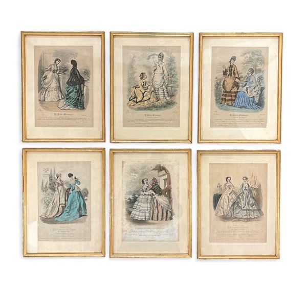 Lot of six prints  (second half of the 19th century)  - press - Auction Summer sale - DAMS Casa d'Aste