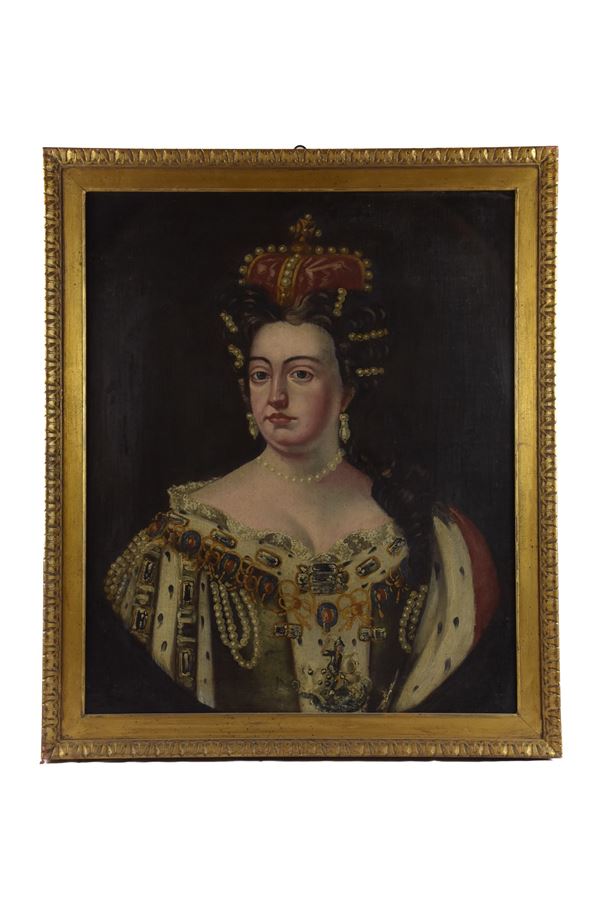 Coppia di ritratti raffiguranti Giorgio I re di Gran Bretagna  e d&#39;Irlanda e Sophia Dorothea von Celle