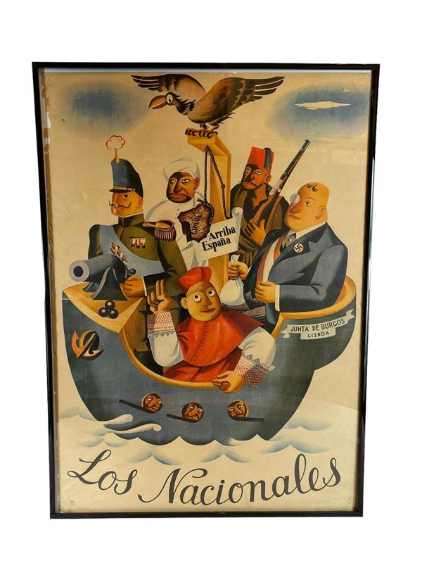 Manifesto Los Nacionales  (Spagna XX sec.)  - Auction Antique and Modern Furnishings - Web Only - DAMS Casa d'Aste