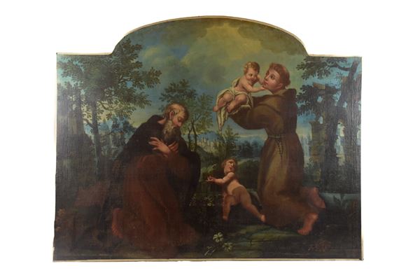 Sant'Antonio da Padova con bambino e offerente