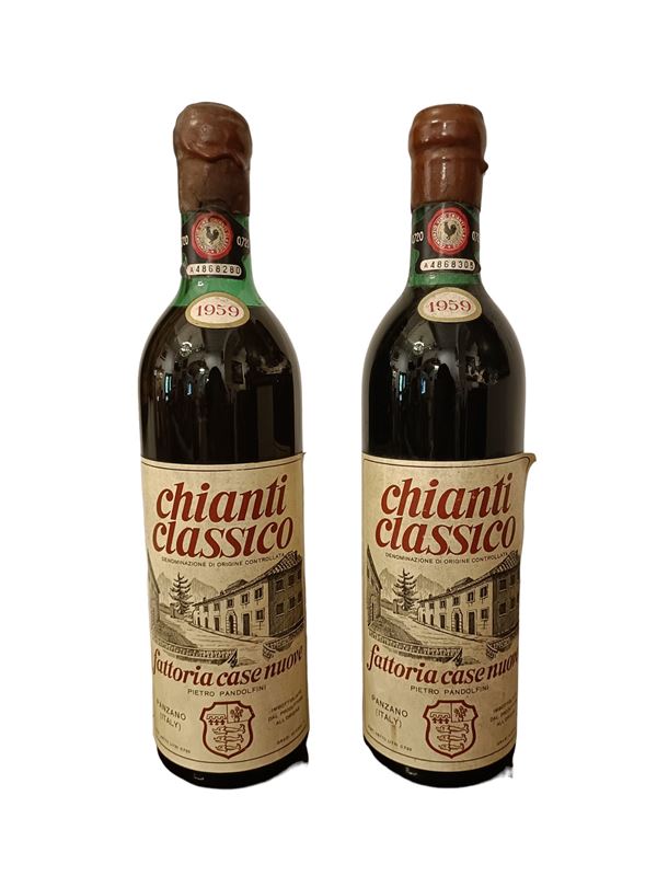 Lotto di due bottiglie di vino rosso Chianti Classico  - Asta Asta estiva a tempo - Al miglior offerente - DAMS Casa d'Aste