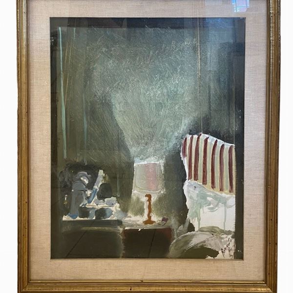 Renato Borsato : Interno  (1964)  - olio su tela - Auction Asta estiva a tempo - Al miglior offerente - DAMS Casa d'Aste