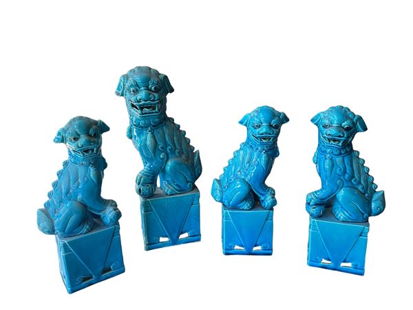 Gruppo di 4 Cani di Pho  - Auction Summer sale - DAMS Casa d'Aste