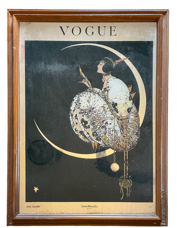 Riedizione specchio pubblicitario "Vogue" 1917  (seconda metà XX secolo)  - Auction Summer sale - DAMS Casa d'Aste