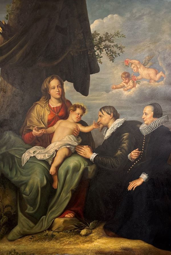Madonna con bambino e due donatori