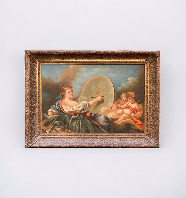 Allegoria della Pittura (XX secolo) - olio su tela - Asta Arte classica e  arte orientale - DAMS Casa d'Aste