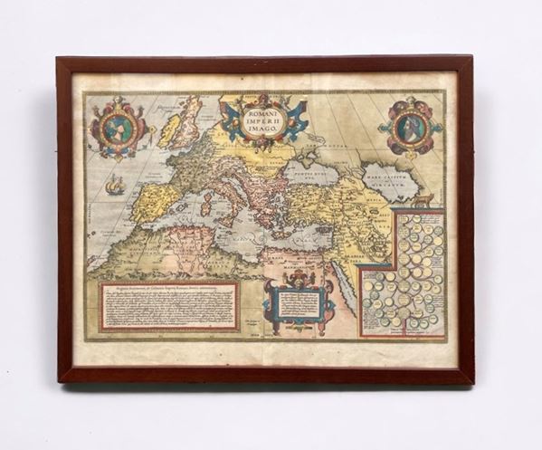 Abraham Ortelius : Romani Imperii Imago  (1598 e successivi)  - acquaforte - Auction Ancient and modern graphics - DAMS Casa d'Aste