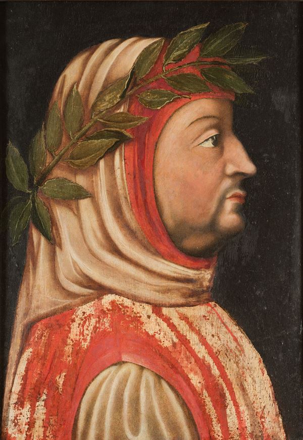 Profilo di Francesco Petrarca