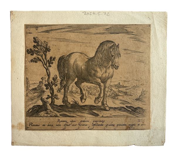 Antonio Tempesta - Romanus equus gradiens exprimitur