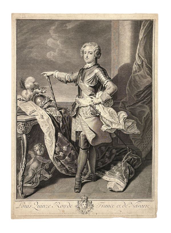 Nicolas De Larmessin - Luigi XV re di Francia e di Navarra
