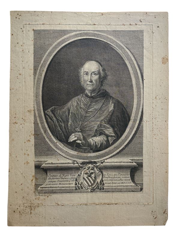 Francesco Bartolozzi - Ritratto del Cardinal Gaspare de Negri