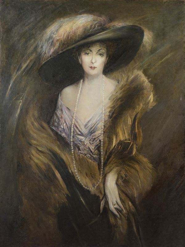 Giovanni Boldini - Ritratto con cappello di Josefina Alvear de Errazuriz