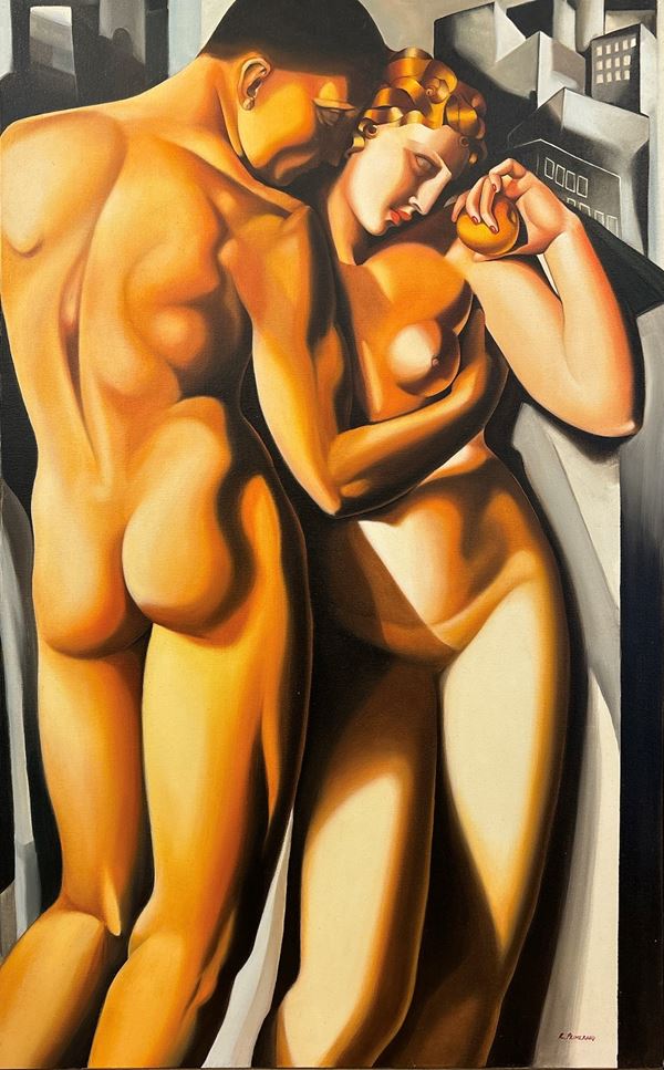 Tamara De Lempicka (copia da) - Adamo ed Eva (copia d'autore)