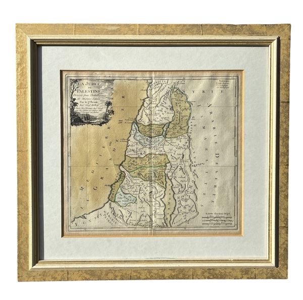 Carta geografica della Giudea o Palestina  (1768 e succ.)  - acquaforte - Asta Art Décor - Collezioni Private Romane - DAMS Casa d'Aste