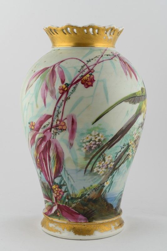 Porcelain vase decorated