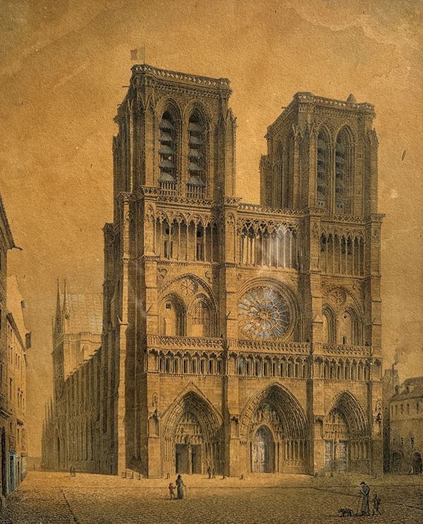 Th&#233;odore Labrouste - Veduta di Notre - Dame