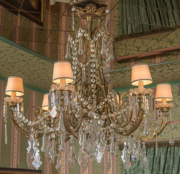 Six-arm chandelier