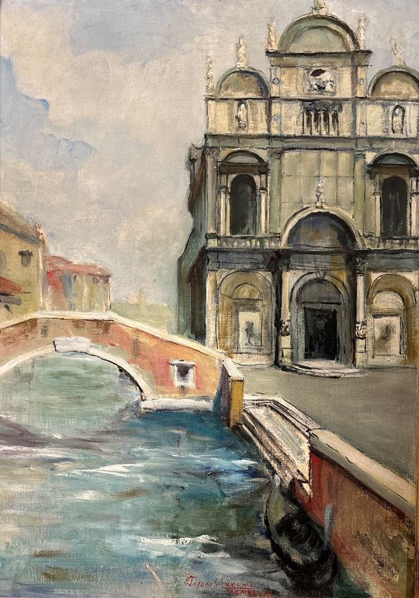 Rio di San Giovanni e Paolo con la scuola di San Marco