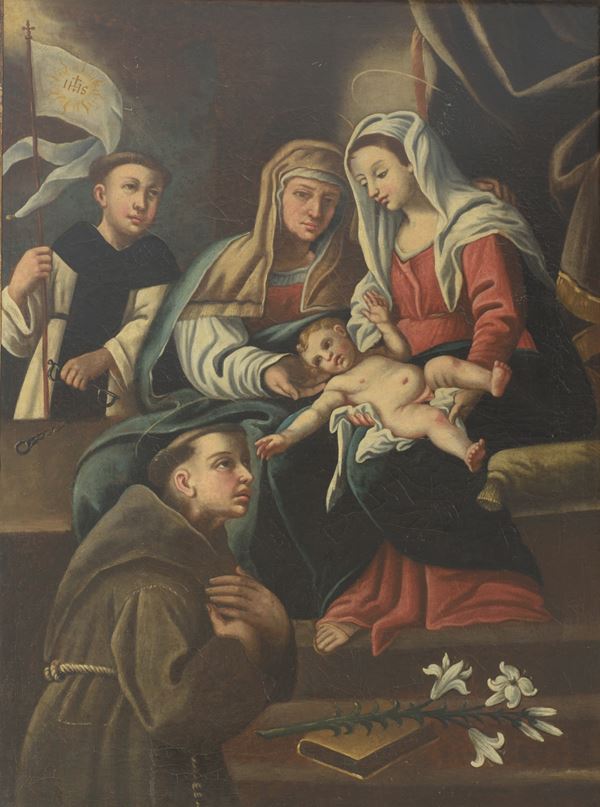 Madonna con bambino, Sant'Anna, Sant'Antonio da Padova e San Domenico